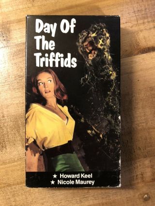 Rare Oop Unrated Day Of The Triffids Vhs Video Tape Sci Fi Horror John Wyndham