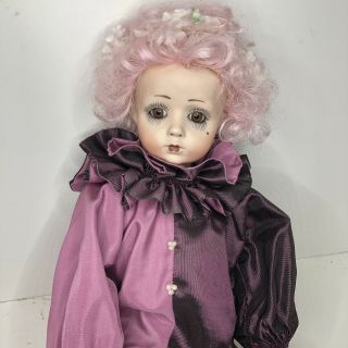 A.  Marque Vernon Seeley Doll In Outfit And Socks With Stand Vintage Bisque. 3