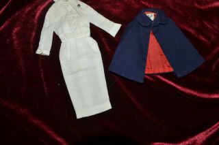 Vintage Barbie Doll Outfit Registered Nurse 991 Cape & Dress 1960 