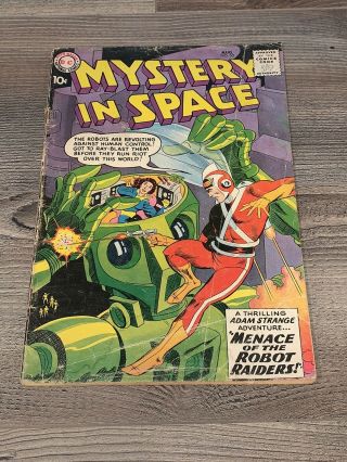 Mystery In Space 53 Dc 1959 1st Adam Strange 1 Owner Rare Early Silver Age Key