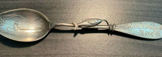 Vintage Sterling Fish Souvenir Spoon " 1000 Island Park " 4 "