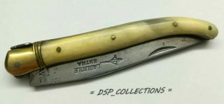 Rare Ancien Couteau Laguiole De G.  David,  Arbalete,  Manche 12 Cm