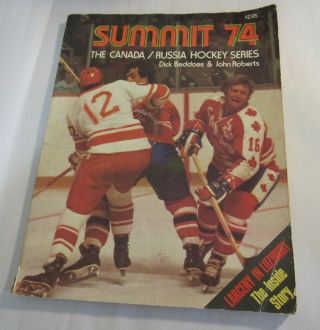 1974 Summit 74 Canada Vs Russia Hockey Series First Edition Old Hockey Book Rare