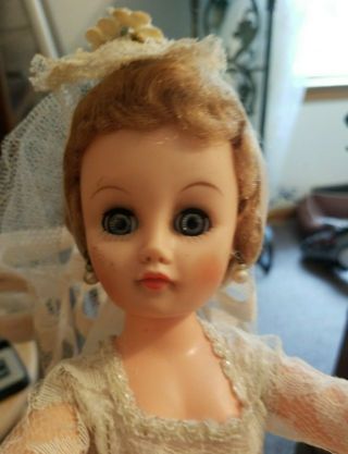 Unmarked Vintage Bride Doll 1960 