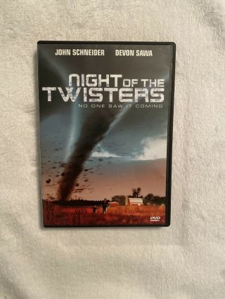 Night Of The Twisters Dvd John Schneider,  Devon Sawa Rare Oop