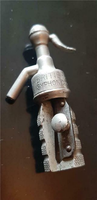 Rare Vintage Advertising Pencil Sharpener From The Soda Syphon Co Siphon Shaped