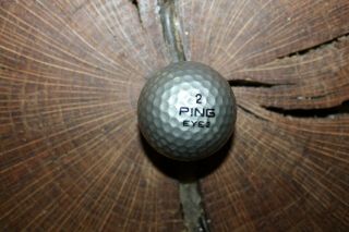 Vintage Silver And White Ping Golf Ball Rare