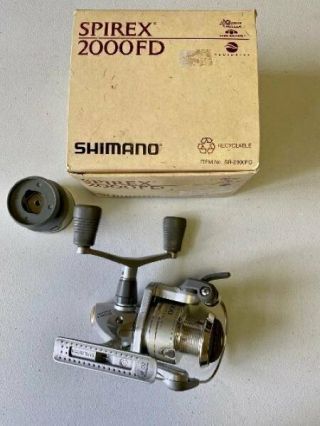 Shimano Spirex 2000fd Spinning Reel.  Rare,  Hard To Find,  Box