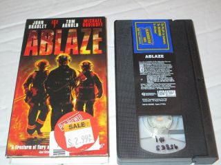 Vintage Ablaze Ice T Movie Fire Fighters Vhs Tape Rare Oop