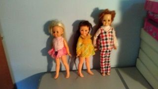 Vintage Ideal Crissy Family Dolls Chrissy,  Velvet And Mia