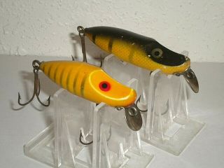 2 Vintage Unmarked River Runt Style Fishing Lures