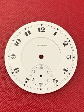 Rare Illinois Porcelain Dial For 16 Size For Many Open Face Models