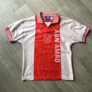 Ajax Amsterdam Netherlands Home Umbro Football Shirt 1996 1997 Vgc Rare S