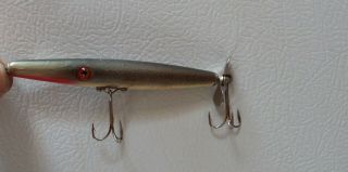 Vintage Wooden Lure With Glass Eyes.  Topwater With Prop