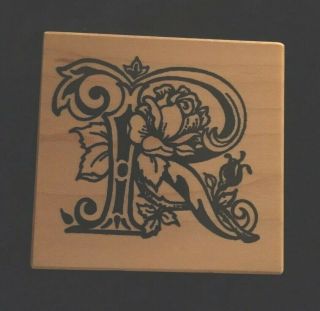 Psx Rubber Stamp F - 1117 Rare Botanical Letter R S - 15 Stamp Size 2 3/8 " X 2 1/4 "