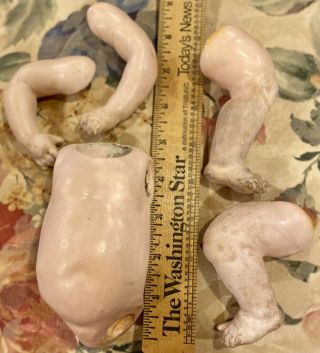 Small Antique German 5 Piece Bent Limb Baby Doll Body