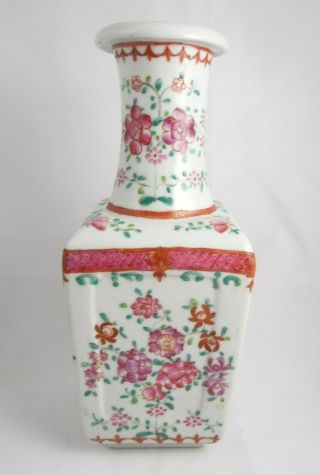 Vintage Chinese Enameled Porcelain Vase With Flowers 2