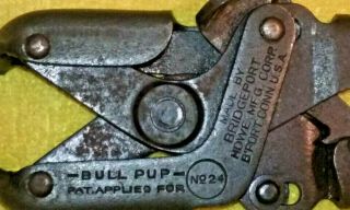Antique Bridgeport Hardware Mfg.  Corp.  Bull Pup No.  24 Spring Compressor 2