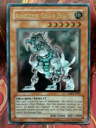 Yugioh Ancient Gear Beast Ultimate Rare Tlm Lightly Played