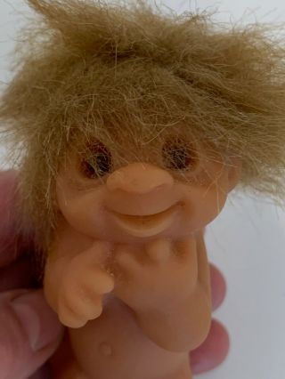 Vintage Russ Troll Doll Baby 3.  5 