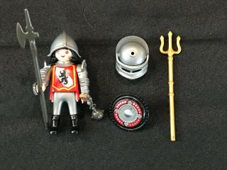 Rare Special Playmobil Figure - Medieval Knight Soldier,  Extra Accessories