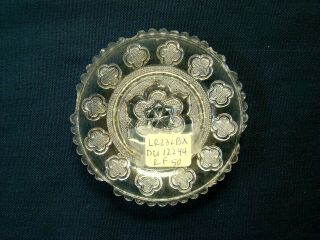 Antique Flint Glass Cup Plate Lee Rose 232 - B - X Rare; Eapg Lacy,  Boston Sandwich