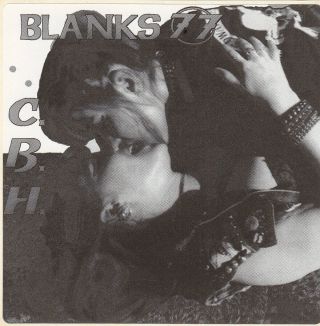 Blanks 77 " C.  B.  H.  " Very Rare 4 " X4 " Radical Records Punk Promo Sticker N.  Y.  C.