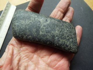 Artifact Pre - Colombian Or American Indian Carved Black Stone Tool Primitive