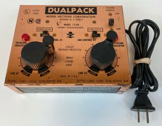 Mrc Dualpack 770n N Scale/gauge Train Control Transformer Vintage Rare