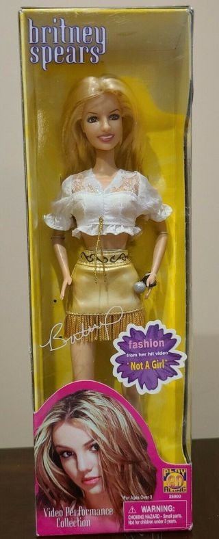 Britney Spears " Not A Girl " Music Video Doll.  Very Rare,