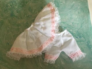 Htf Slip & Bloomers For 8 " Madame Alexander Dolls Rare Pink Lace