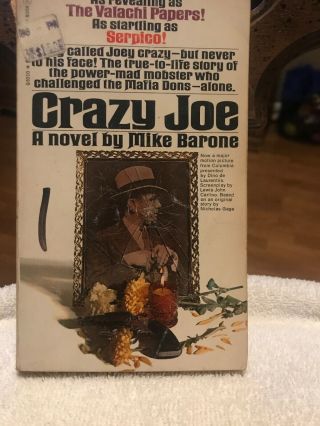 Crazy Joe 1974 Mike Barone Paula Prentiss Peter Boyle Rare Movie Tie - In