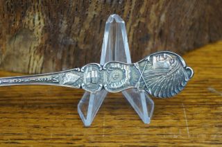 Antique Sterling Silver Native American Souvenir Spoon Mackinac Island Michigan