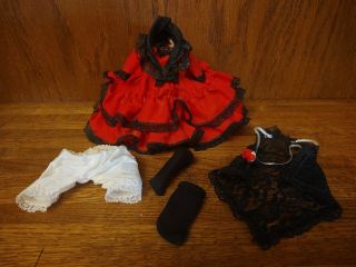 Vtg.  Madame Alexander 8 " Spain Doll Clothes Outfit Dress & Accessories