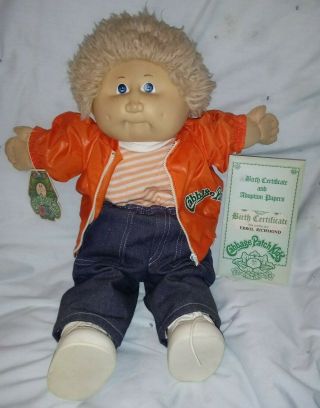 Vintage 1983 Cabbage Patch Kid Clothes & Adoption Papers