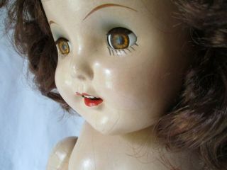 Antique Vintage 20 " Composition Doll With Teeth