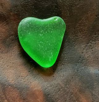 Eco Friendly Love Recycled By Nature Heart Sea Glass Beach Find Rare Jq