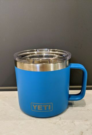 Yeti Coolers Tahoe Blue 14 Oz Mug Rare And Discontinued