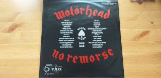 MOTORHEAD no remorse 1984 823 301 - 1 leather edition double album VINYL LP RARE. 2