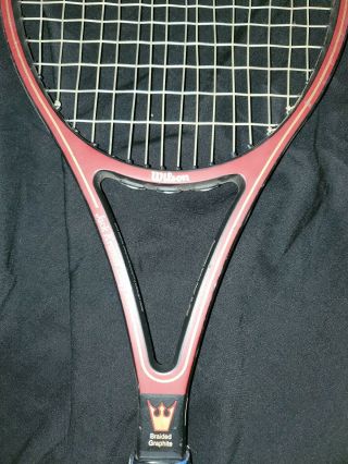 Wilson Jack Kramer Pro Staff Midsize TENNIS Racquet 4 1/2 Rare ST VINCENT AXO 2