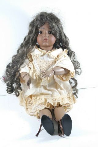 Vernon Seeley 22 " African American Doll In Lace Clothes 1993 Rare