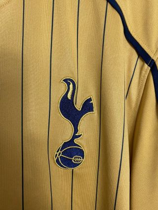 Tottenham Hotspur 2016 Third Football Shirt Gold Size XLarge Rare Authentic 3
