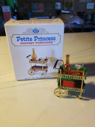 Vintage Ideal Petite Princess Fantasy Furniture 4424 - 8 Rolling Tea Cart W/box