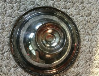 Vintage Oneida Silversmiths Pedestal Candy/Nut Bowl Dish Silver Plated 3