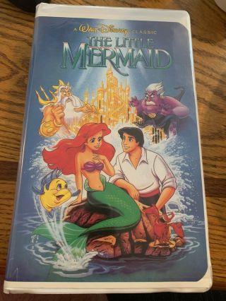 Rare Disney The Little Mermaid (vhs,  1989,  Black Diamond Edition) Banned