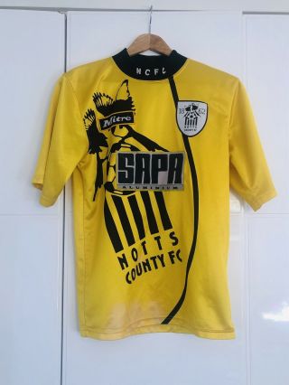 Rare Vintage 1995/96 Notts County Football Shirt Soccer Jersey Adult S Mitre
