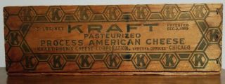 Vintage Advertising Wood Kraft Cheese Box Phenix Corp General Offices Chicago