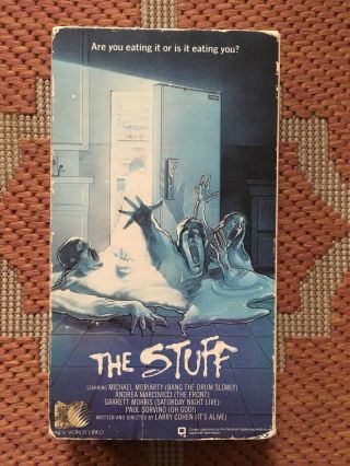 The Stuff Rare Oop 1985 World Vhs Horror Cult Jeff Lieberman Htf