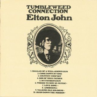 Elton John ‎– Tumbleweed Connection 1985 Cd 1st Us Release Rare