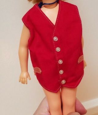 Ted Dad Doll Jacket Red Tag Vintage Coat Htf 1960 Rare Tammy Doll Clothes Ideal